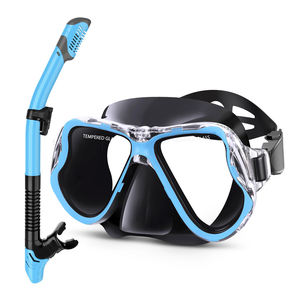 XIALE masker selam tanpa bingkai, perlengkapan bawah air segel silikon nyaman bebas bingkai tampilan sangat jelas dengan lensa kaca Anti kabut - Product Image 1