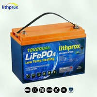 Batterie à décharge profonde haute performance 12,8 V 200 Ah LiFePO4 de qualité A pour voiturette de golf avec BMS intelligent RS485, borne M8, 6K cycles, CE RoHS IP67, OEM ODM