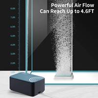 Pompe à air mini ultra-silencieuse réglable <30dB, économie d'énergie, pour petit aquarium, aérateur à bulles d'oxygène