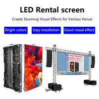 Écran LED de location intérieur/extérieur couleur pleine résolution 500x1000mm, murs vidéo en aluminium moulé sous pression