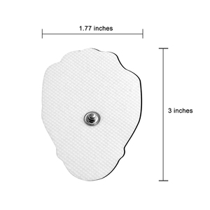 Électrodes TENS EMS Konmed KM801 (4,5x7,5cm) pour électrostimulateur à bouton-poussoir, certifiées CE, usage médical de classe II, de remplacement - Product Image 1
