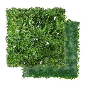 Uv-Boksholz gefälschte Grünmatten Heckenfutter synthetisch wandgemachtes Kunststoff synthetische Boxholzplatten Gras-Wandpflanzen - Product Image 2