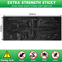 Tapis anti-insectes noir long et fin – Piège jetable, non toxique, portable et inoffensif pour une utilisation sûre en intérieur/extérieur
