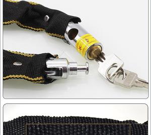 Dispositivo antirrobo <span class=keywords><strong>de</strong></span> cadena y candado <span class=keywords><strong>de</strong></span> bicicleta <span class=keywords><strong>el</strong></span>éctrica <span class=keywords><strong>de</strong></span> acero grueso para motocicletas y <span class=keywords><strong>bicicletas</strong></span> - Product Image 4