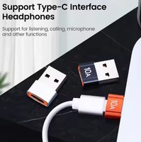 Adaptateur OTG de charge rapide 2026 10A USB 3.0 Type-C mâle vers femelle pour ordinateur portable et téléphone portable avec connecteur C