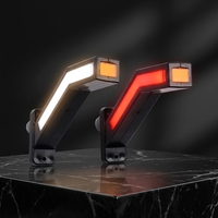 Feu de gabarit latéral LED pour camion, 12V 24V, large plage de tension, avec signalisation séquentielle linéaire, pour camions et remorques