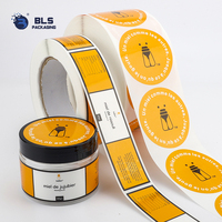 Fabricant ODM sur mesure, étiquettes d'autocollants alimentaires imprimées sur mesure pour couvercles ronds et bocaux rectangulaires, pour l'emballage du miel biologique