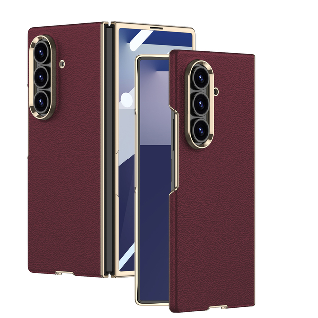 Hit Color Electroplate Phone Case for for Z Fold 7 6 Wireless Charging Ultra PC Slim Shockproof Mobile Case