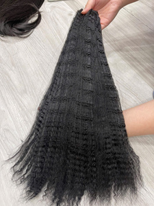 Cheveux vierges vietnamiens 100% Kinky Curl All Inches Kinky Curl Hair Bundles de cheveux non transformés Couleur naturelle Prix de gros - Product Image 5