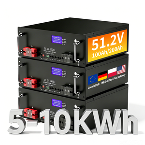 Batterie de stockage d'énergie solaire domestique EU PL en stock, 6500+ cycles, 51.2V 100Ah 200Ah, batterie LiFePO4 5kWh 10kWh, batterie au lithium - Product Image 1