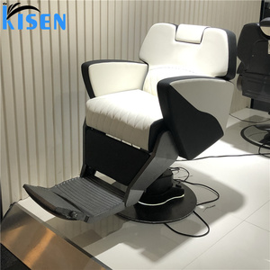 KISEN White Barber Chair Beauty Salon Furniture Barber Chair Modern Shampoo Chairs Set Hair Salon Furniture Synthetic Leather - Product Image 4