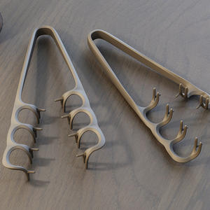 Peigne de massage en plastique en forme de V avec logo personnalisé Wanmei, avec clip pour frange portable, pour racines de cheveux volumineuses, peigne de coiffage pour homme - Product Image 3