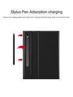 Casing Keyboard Plus, untuk Samsung Tab A9 + 11 inci S9 FE S8 + S7 12.4 Tablet A8/S6