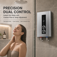 Chauffe-eau électrique mural 3,5-7KW à température réglable sans réservoir pour une utilisation multi-scénarios