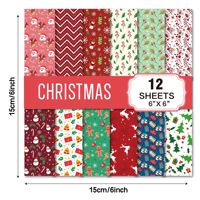 Nouveautés GF Joyeux Noël Bonhomme de neige Feuilles Journal Collage Papier Scrapbook Matériel de Noël Papier Scrapbook Pack de papier