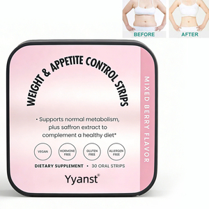 Suplemento herbario OEM/ODM que apoya el metabolismo normal, apto para veganos, de rápida disolución, tiras orales para adelgazar. - Product Image 1