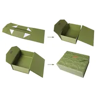 Vente en gros d'emballages cadeaux romantiques, boîte cadeau pliable de luxe pour ensemble de bougies avec poignée