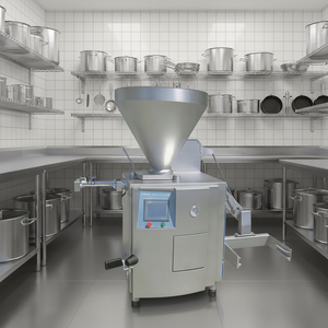 Machine de remplissage sous vide à aubes KEMES 6000 kg/h - Acier inoxydable 304, triphasée 380V, quatre tubes, compatible naturel/collagène - Product Image 1