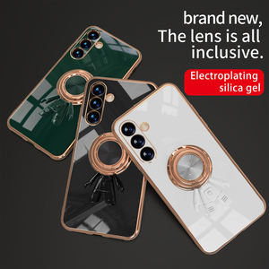 Funda de Lujo para Teléfono <span class=keywords><strong>Samsung</strong></span> Galaxy S21 S20 Note 20 Ultra Plus FE 9 10 5G Note9 A52 A72 <span class=keywords><strong>4G</strong></span> <span class=keywords><strong>a</strong></span> <span class=keywords><strong>52</strong></span> con Soporte de Anillo - Product Image 2