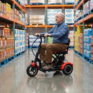 Scooter pliable léger et auto-équilibré avec pneus antidérapants pour les courses au supermarché - Product Image 1