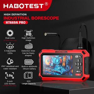 HABOTEST HT669A Pro Endoscope Industriel HD 5.0 Pouces 1080P Étanche pour la Réparation de Conduites et Automobile - Product Image 1