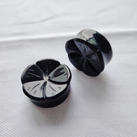 QXB Plugs et Tunnels d'Oreille Classiques en Cristal Sculpté à la Main, Bijoux Corporels pour Cadeaux d'Anniversaire et de Fête