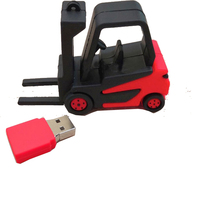 Pvc Chariot Élévateur Modèle USB Flash Drive Creative Pen Drive Car Memory Stick 32gb Cartoon 3D Flashdisk