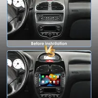 Radio de Coche Android 2 Din para Peugeot 206 206CC 206SW 2000 - 2008, Reproductor Multimedia de 7 Pulgadas con Carplay, Estéreo Autoradio y Navegación GPS