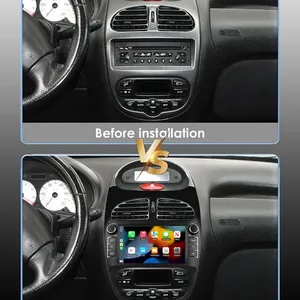 Đài phát thanh xe <span class=keywords><strong>Android</strong></span> 2DIN cho Peugeot 206 206cc 206sw 2000 - 2008 7inch đa phương tiện Carplay Máy nghe nhạc stereo autoradio Navigation GPS - Product Image 5