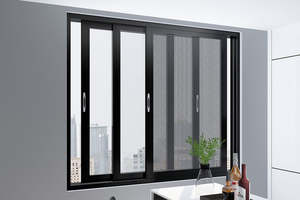 <span class=keywords><strong>Precio</strong></span> al por mayor de aluminio silencioso doble vidrio cocina <span class=keywords><strong>ventanas</strong></span> <span class=keywords><strong>correderas</strong></span> con mosquitera persianas - Product Image 4