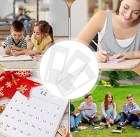 Neues grenzüberschreitendes handgefertigtes flexibles Acryl-Schablonenset für Kalenderplanung, Zeichnen & Notizbuch-Journaling
