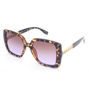 แว่นกันแดดทรงสี่เหลี่ยมขนาดใหญ่ Sunway Eyewear สำหรับผู้หญิง แฟชั่นขาแว่นโลหะ รับทำโลโก้ แว่นกันแดดดีไซน์เนอร์ - Product Image 2