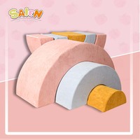 3 Stück modulare Couch Factory Sponge Mikro faser Stoff Weiches Babys pielbett Kinder Kinderspiel zimmer Baby Couch Sofa