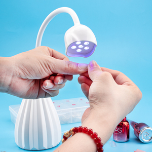 Lotus Flower <b>Nail</b> Lamp 12W Cordless LED UV USB Gel Tips <b>Extension</b> Curing Portable Manicure Salon Drying Dryer Machine Desk Tool - Product Image 2