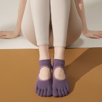 Chaussettes tricotées antidérapantes à la mode avec logo inférieur Accessoires de ballet de danse Pilates de yoga confortables