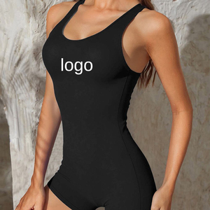 Traje de Baño de Una Pieza para Mujer, con Logo Personalizado 2026, Push-Up, Sexy, Negro, Ropa de Playa, Traje de Baño Deportivo - Product Image 1