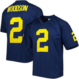 Versand bereit Black Charles Woodson Navy Gute Qualität Genähtes American College American Football Trikot - Product Image 1