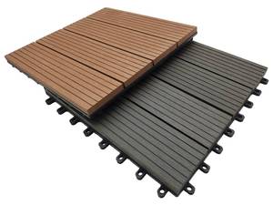 Phổ biến ngoài trời Interlock gạch làm vườn bằng gỗ gạch lát sàn ban công đẹp Composite DIY gạch trang trí - Product Image 3