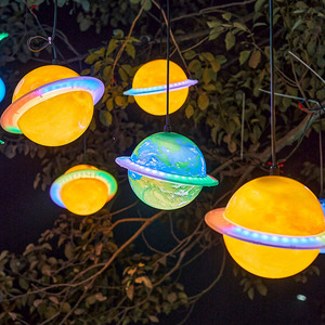 Luce luminosa del pianeta dello spazio del cielo stellato della luna a Led per la luce del pianeta per la festa in giardino per feste all'aperto - Product Image 4