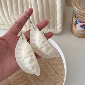 Hot Sale TPR Kawaii Dumpling Shape Flour Filling Stress Vent Ball Stress Relief Decompression <b>Squishy</b> Squeeze Toys for Kids - Product Image 3