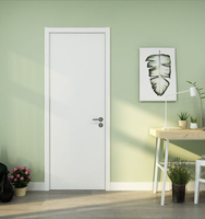 Porte intérieure élégante en bois, finition grain de bois, insonorisée, sur mesure, esthétique moderne, Shandong Haotian