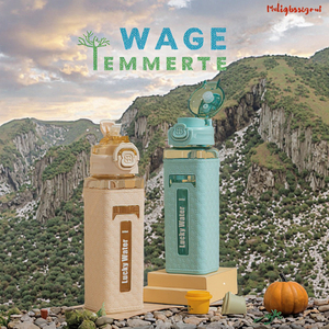 ขวดน้ำพลาสติกแบบหลอดดูดคู่ รุ่นลัคกี้วอเตอร์ ซัมเมอร์ ปี 2026 พร้อมจุกดูด สำหรับกิจกรรมกลางแจ้ง เหมาะสำหรับเป็นของขวัญ - Product Image 3