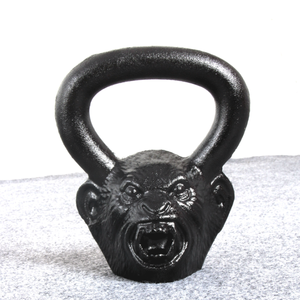 Factory Direct Sale Cast Iron Animal Face Kettlebell Home <strong>Gym</strong> Fitness <strong>Equipment</strong> <strong>Gorilla</strong> Kettlebell in LB Monkey Head Kettlebell - Product Image 3