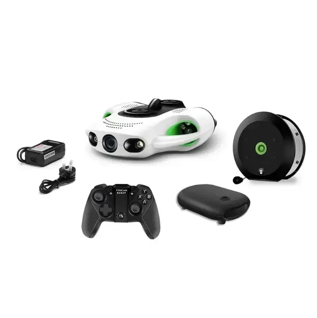 Youcan Robot 100M ROV BW Space Pro Underwater Drone 4K UHD Camera LED Lights App Control Stable Signal Transmission RC Submarine