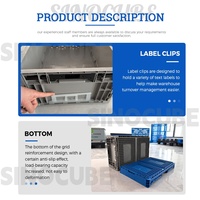 Caja de Plástico Plegable, Apilable y Encajable Sinocube, Resistente a la Intemperie y Ecológica, Cajas de Almacenamiento