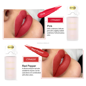Naturalité 15 couleurs 12ml usine de porcelaine fournit un pigment de maquillage permanent pigment de <span class=keywords><strong>tatouage</strong></span> permanent pour les lèvres - Product Image 4