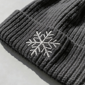 <span class=keywords><strong>Bonnet</strong></span> tricoté d'hiver avec broderie flocon de neige, chaud, doux et extensible, <span class=keywords><strong>pour</strong></span> femmes et hommes, fournisseur de bonnets - Product Image 3