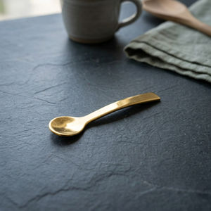 Cuchara de Shilajit de Acero Inoxidable Chapada en Oro, Mini Cuchara Medidora, Accesorio Compacto de Metal para Té - Product Image 4