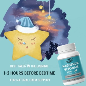 Tabletas de Glicinato de Magnesio de 400 mg de Marca Privada OEM, Suplemento para la Calma, el Sueño, la Salud del Corazón, los Músculos y los Huesos, para Hombres y Mujeres - Product Image 4