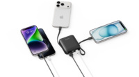 Banco de Energía Portátil de 10000mAh con Cable Dual Integrado Tipo C, Carga Rápida PD de 22.5W, Pantalla LCD, Paquete de Batería